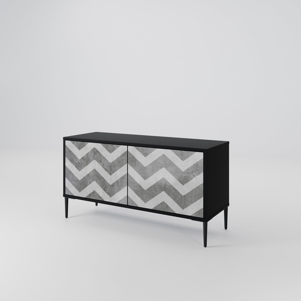 TOUGH ZIG ZAG Kompakt TV-bänk med 2 dörrar