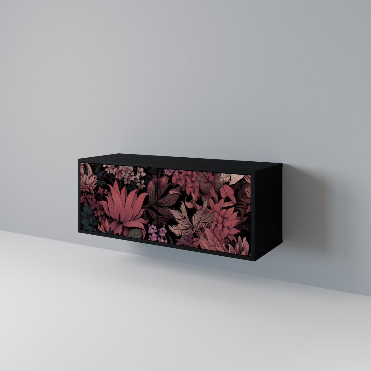 FLORAL WHISPER Kompakt TV-bänk med 2 dörrar