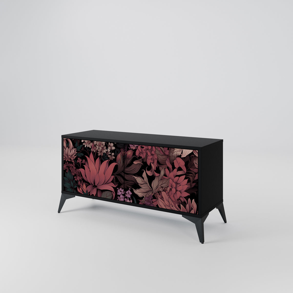 FLORAL WHISPER Kompakt TV-bänk med 2 dörrar