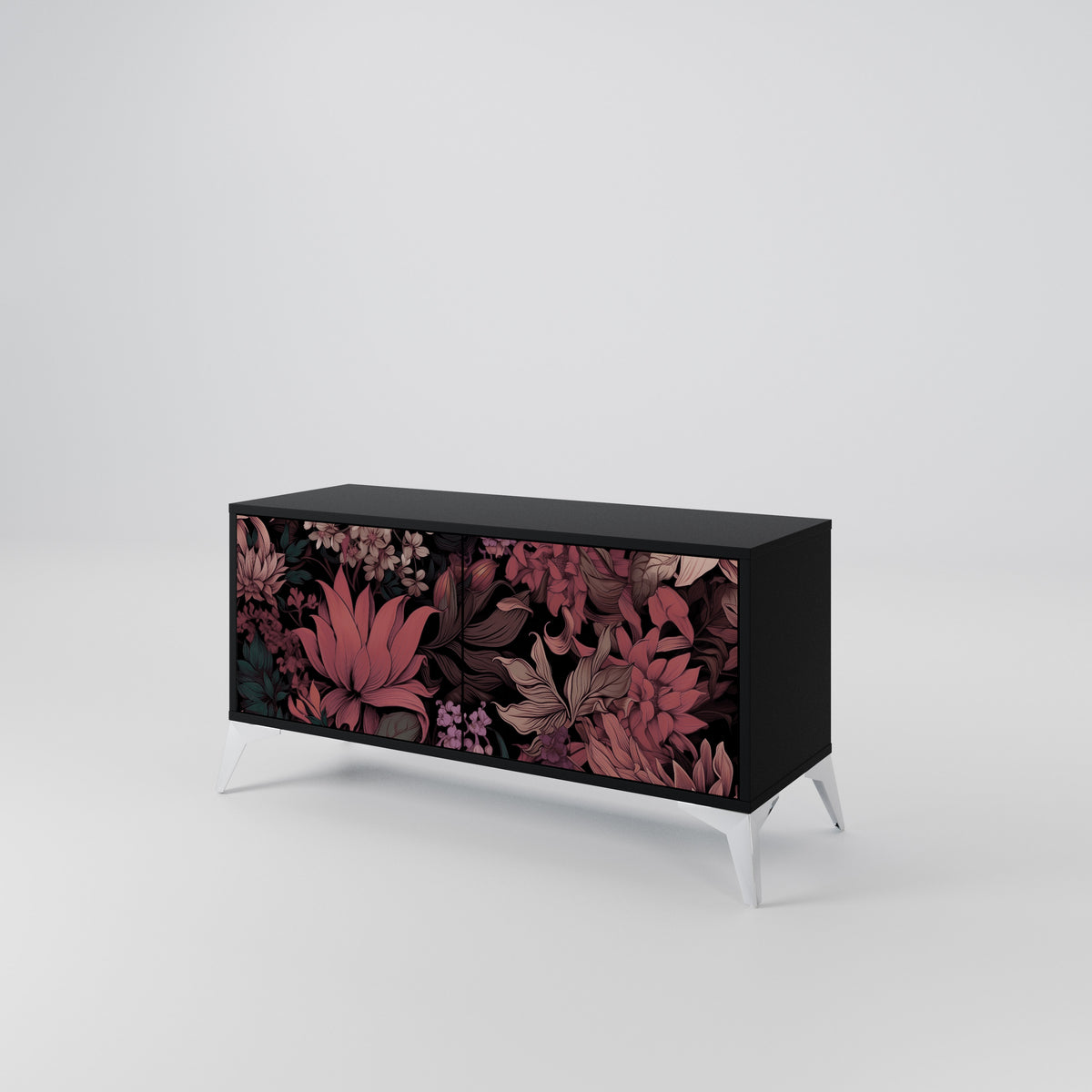 FLORAL WHISPER Kompakt TV-bänk med 2 dörrar