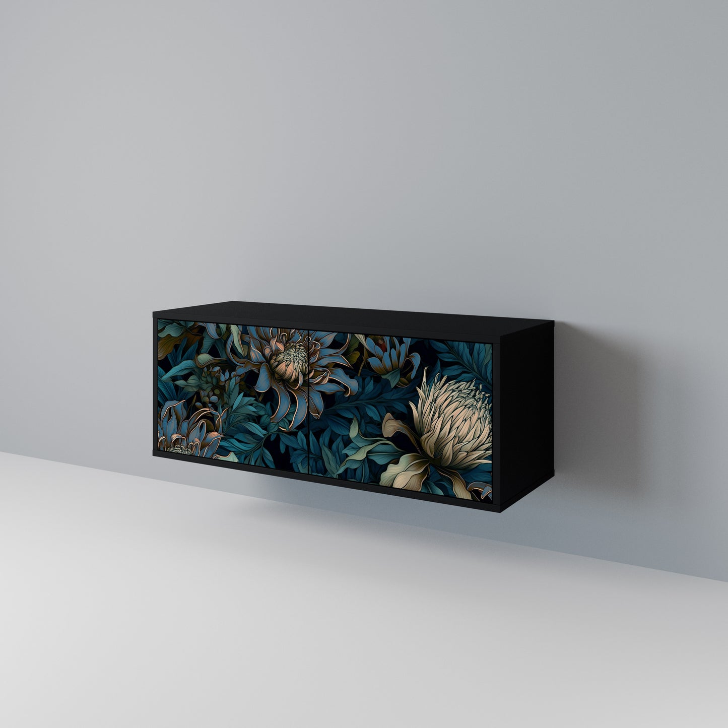 TWILIGHT BLOOM Kompakt TV-bänk med 2 dörrar