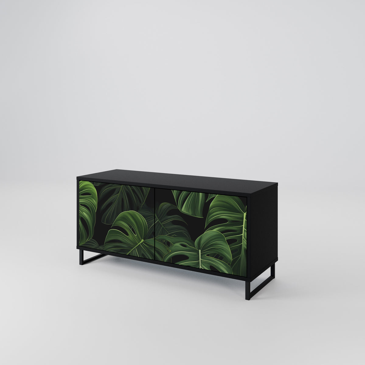 INFINITE MONSTERA Kompakt TV-bänk med 2 dörrar
