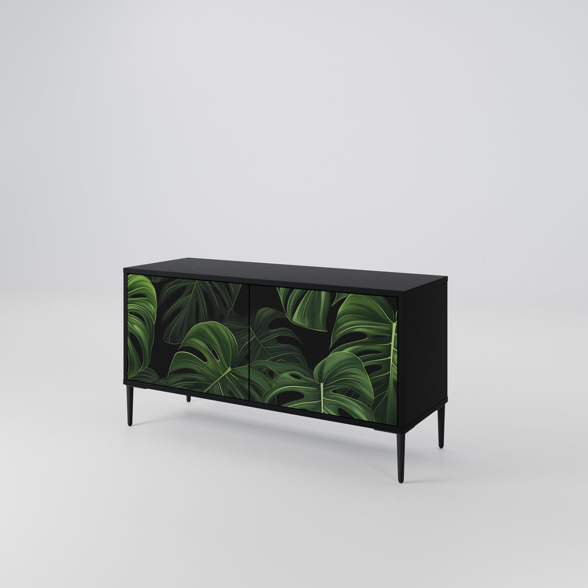 INFINITE MONSTERA Kompakt TV-bänk med 2 dörrar