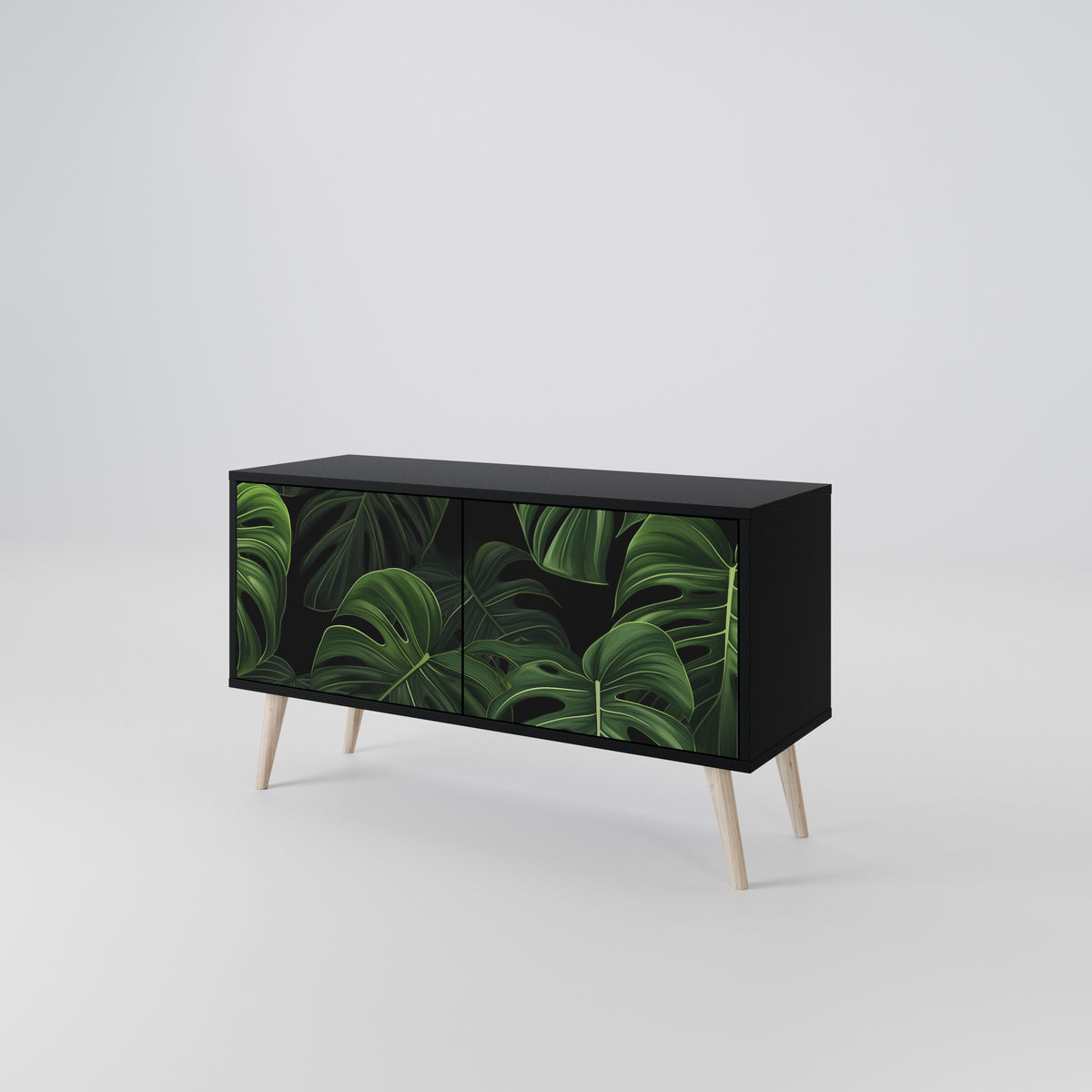 INFINITE MONSTERA Kompakt TV-bänk med 2 dörrar