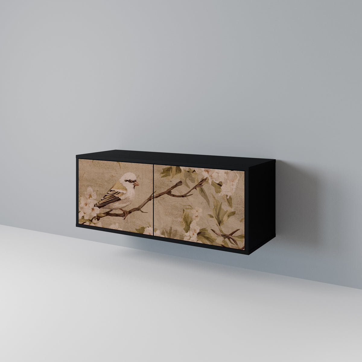 PETAL DISTINGUISH Kompakt TV-bänk med 2 dörrar