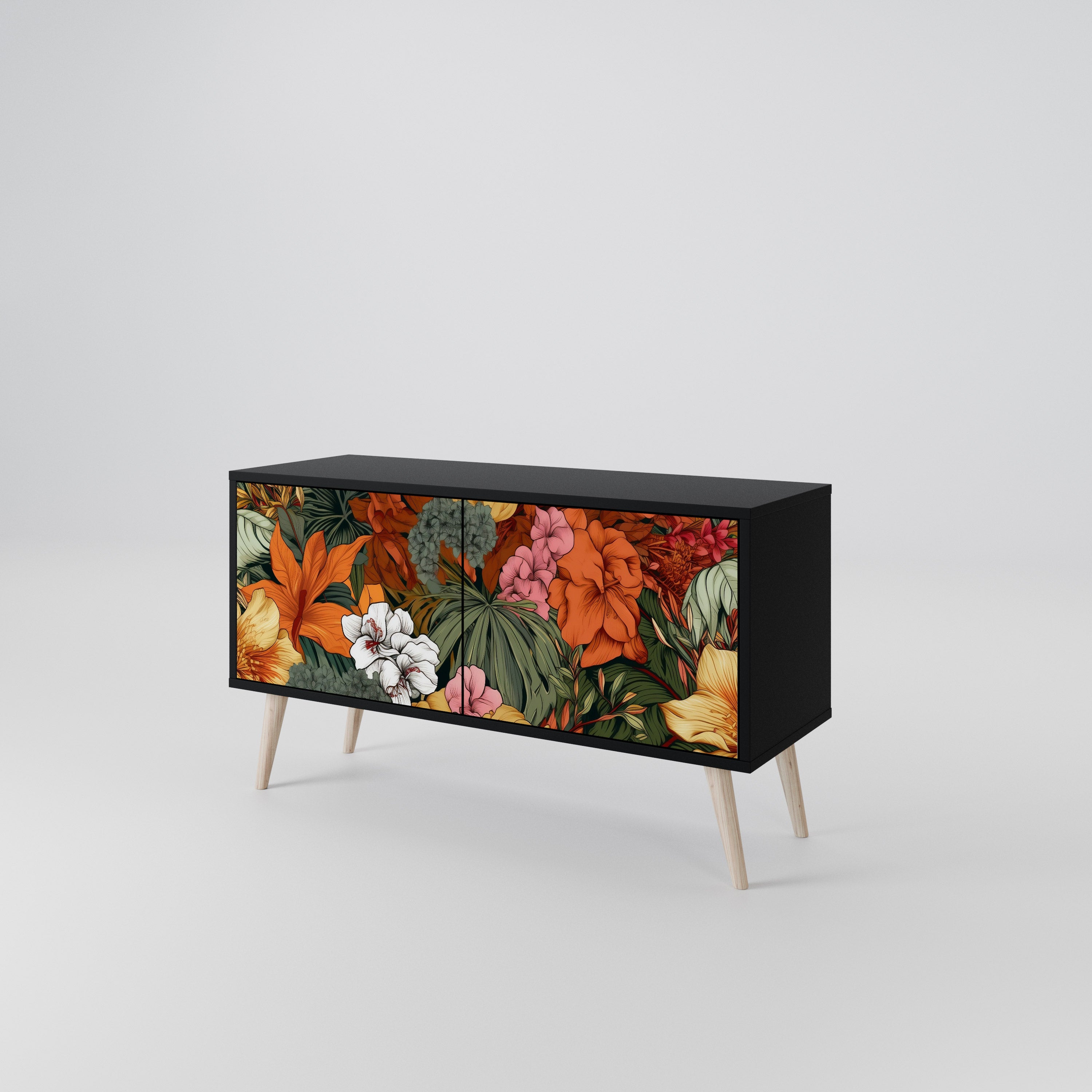 RADIANT FLORA Compact 2-Door TV Cabinet