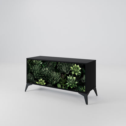 SUCCULENT JUNGLE Kompakt TV-bänk med 2 dörrar