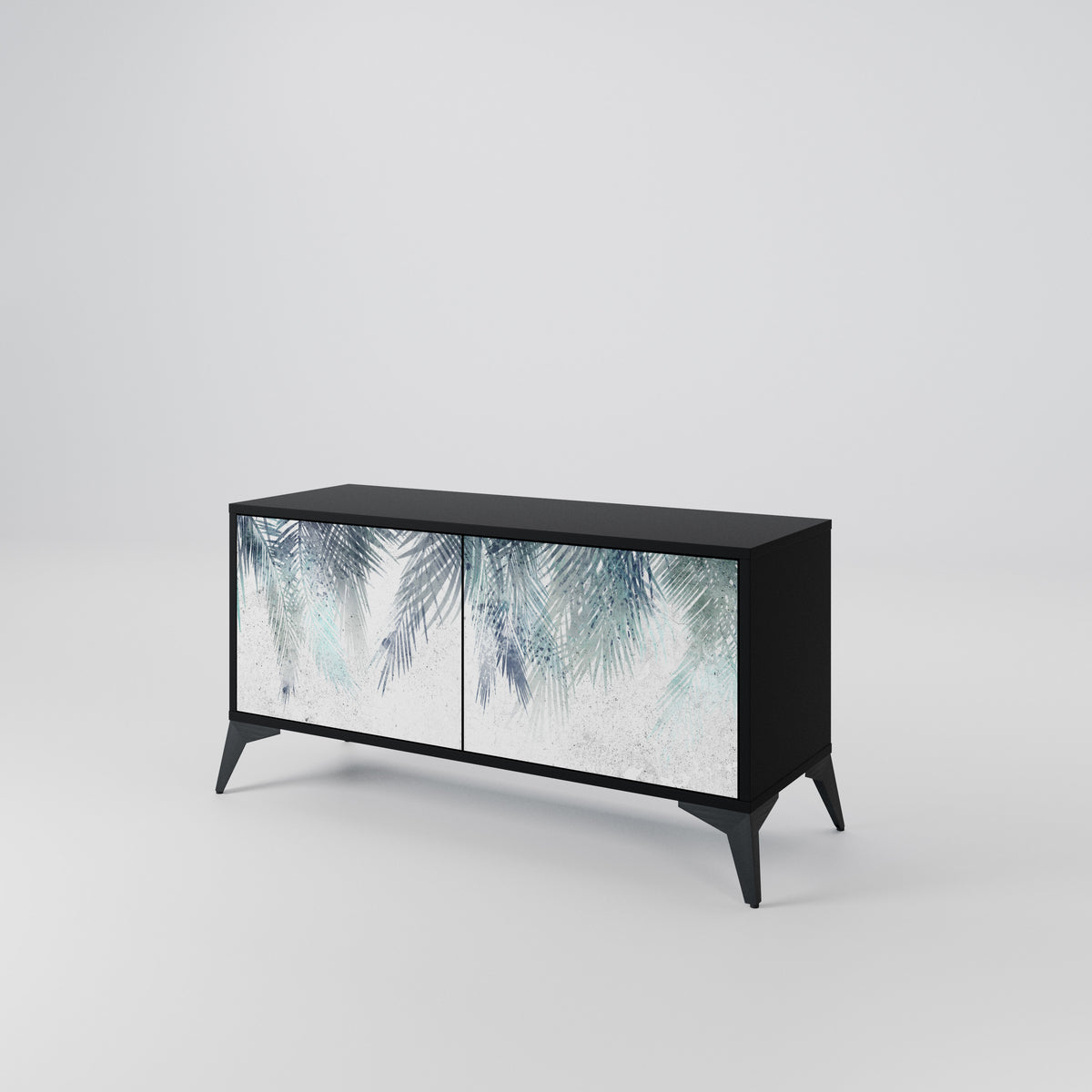 PALM VEIL Kompakt TV-bänk med 2 dörrar