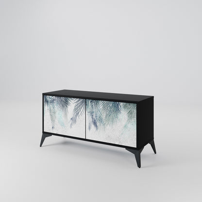 PALM VEIL Kompakt TV-bänk med 2 dörrar