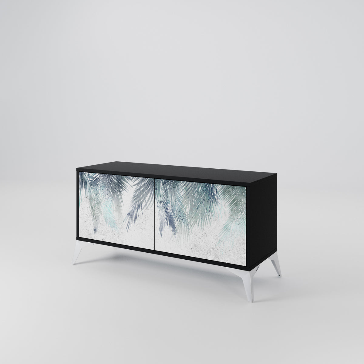 PALM VEIL Kompakt TV-bänk med 2 dörrar