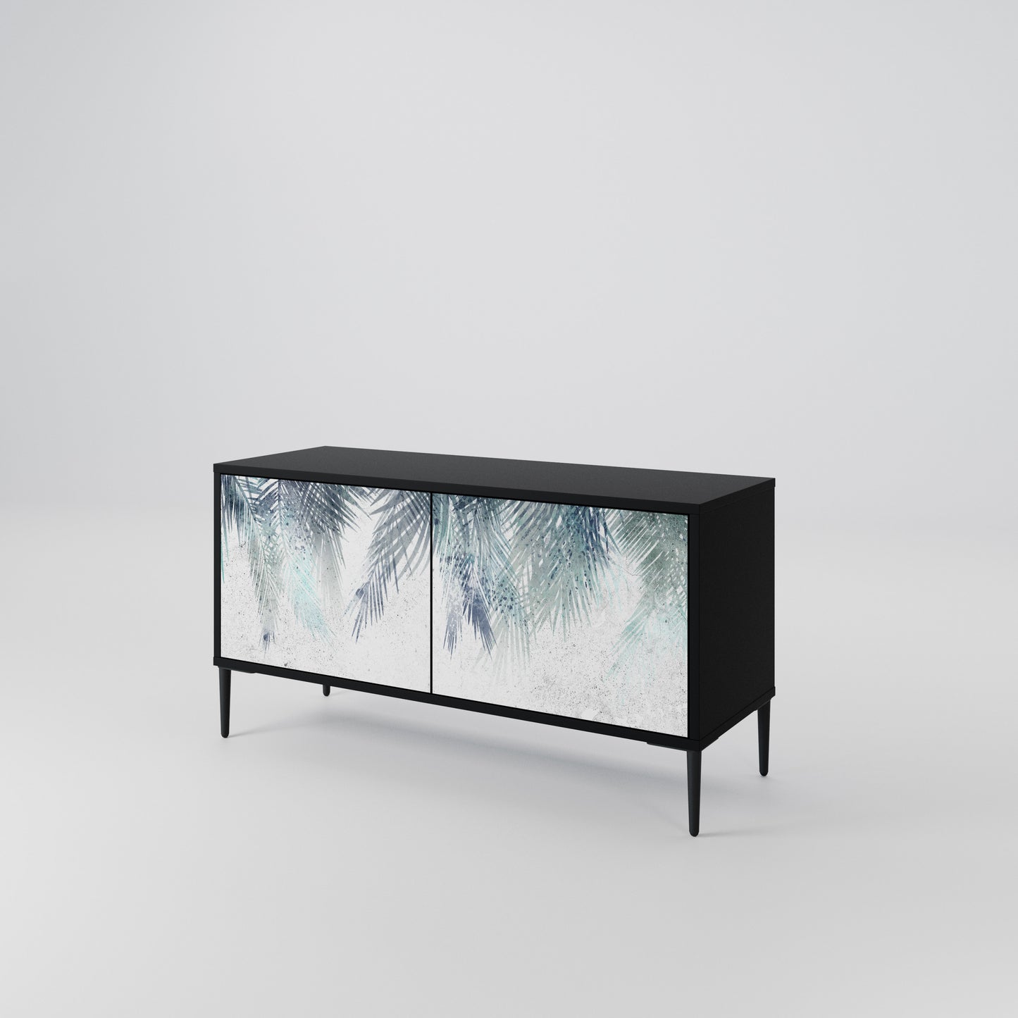 PALM VEIL Kompakt TV-bänk med 2 dörrar