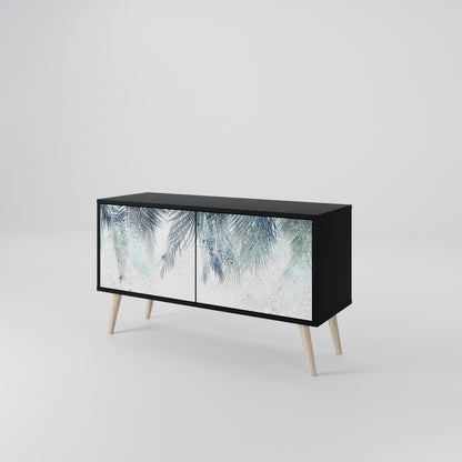 PALM VEIL Kompakt TV-bänk med 2 dörrar