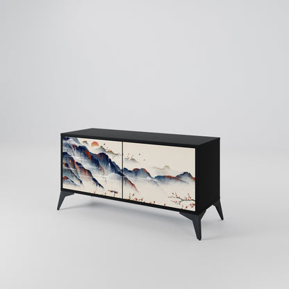 JAPANESE LANDSCAPE Kompakt TV-bänk med 2 dörrar
