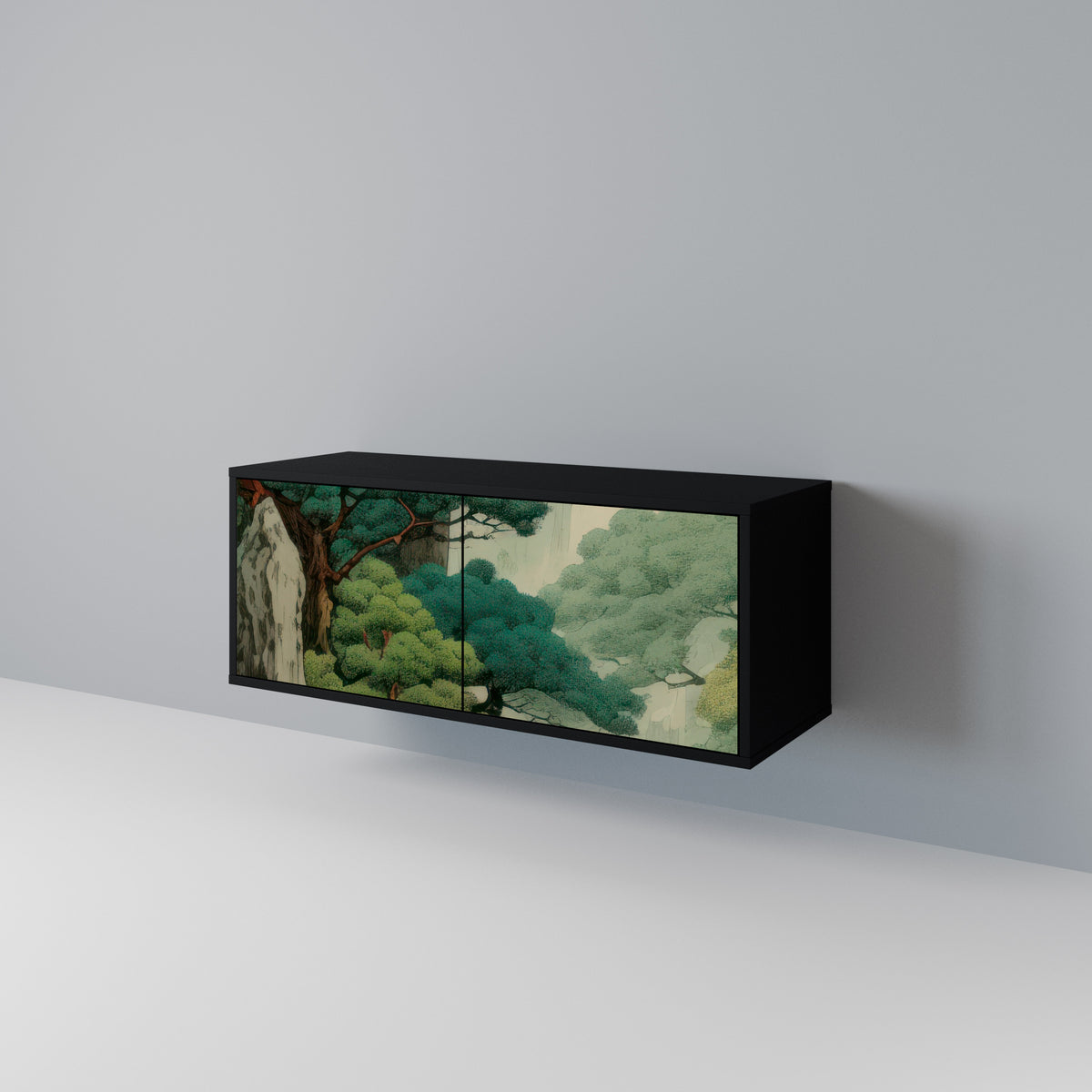 VERDURE ABYSS Kompakt TV-bänk med 2 dörrar