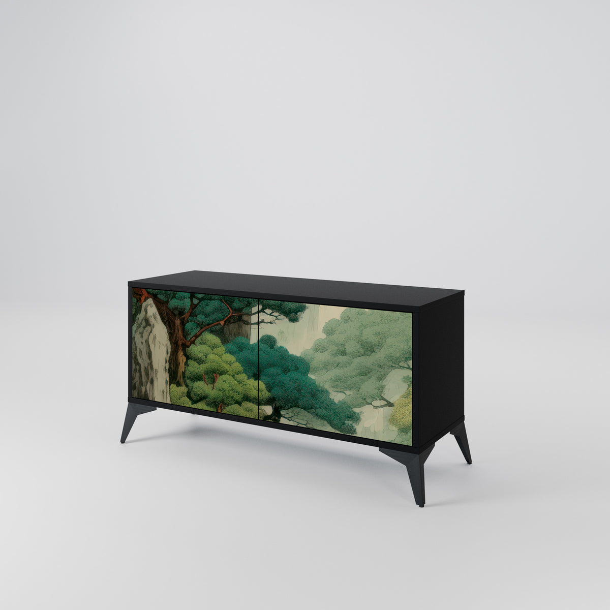 VERDURE ABYSS Kompakt TV-bänk med 2 dörrar