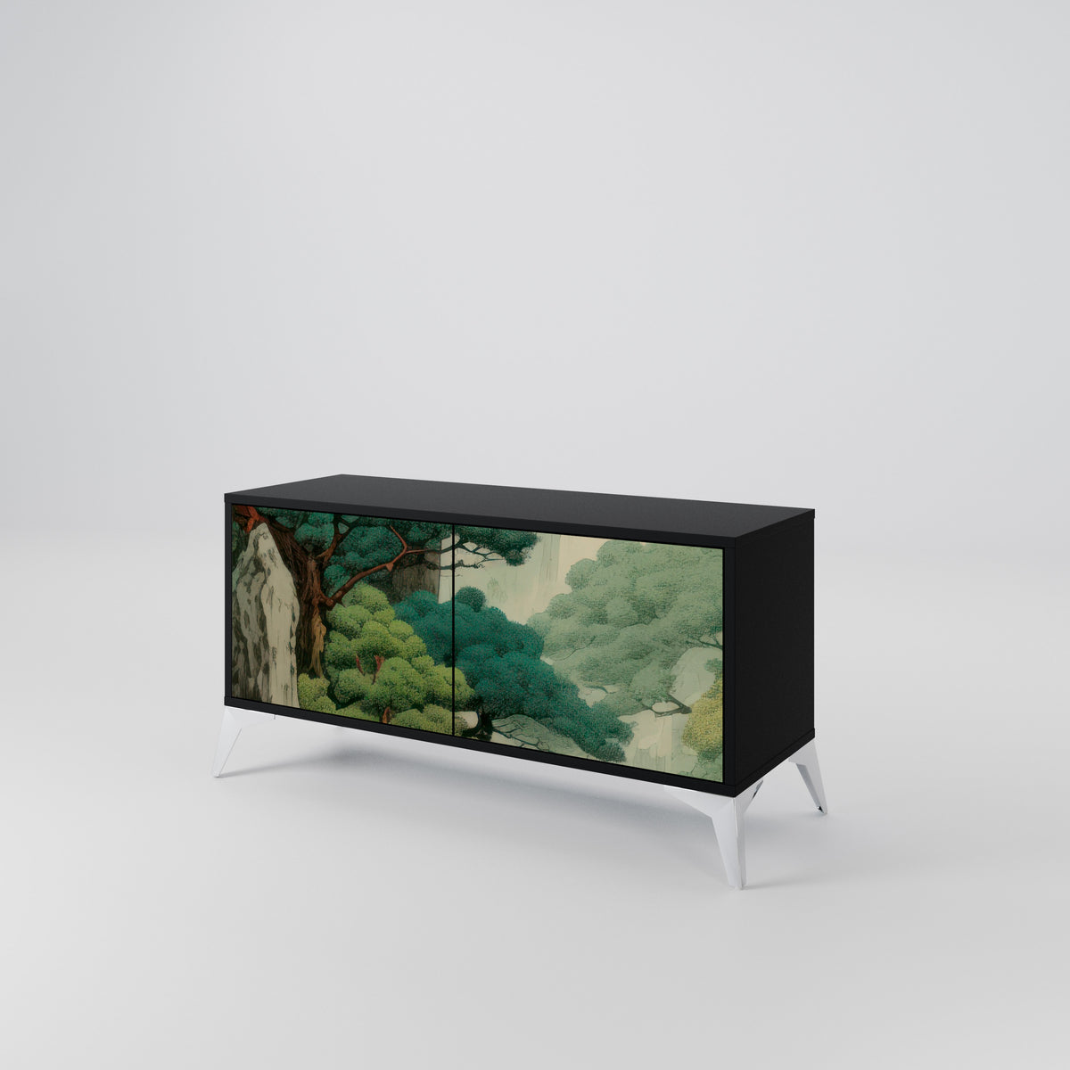 VERDURE ABYSS Kompakt TV-bänk med 2 dörrar