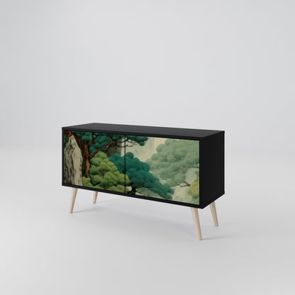 VERDURE ABYSS Kompakt TV-bänk med 2 dörrar