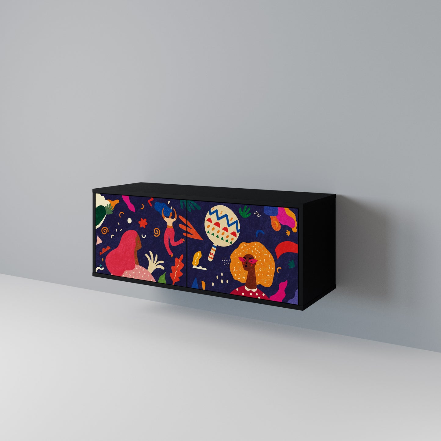 FESTIVE PLEASURES Kompakt TV-bänk med 2 dörrar