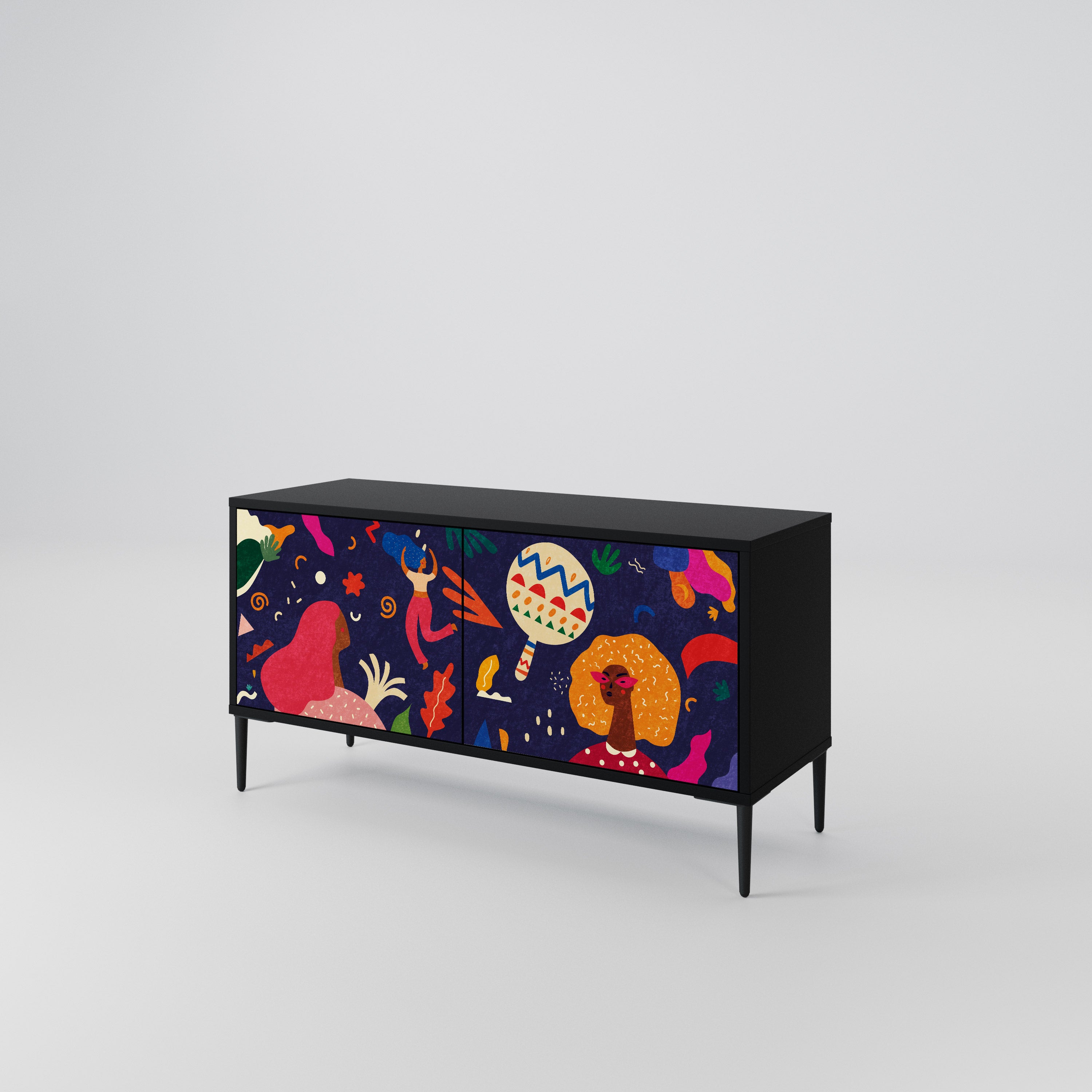 FESTIVE PLEASURES Compact 2-Door TV Cabinet