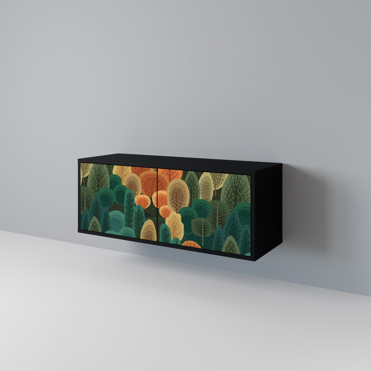 AUTUMN KALEIDOSCOPE Kompakt TV-bänk med 2 dörrar