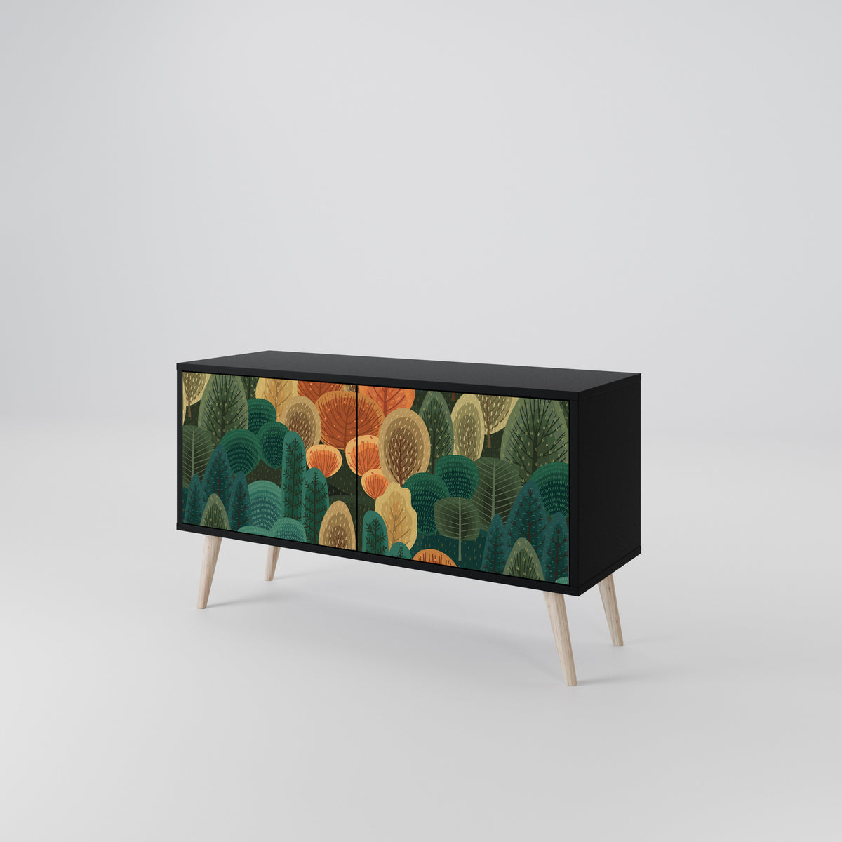 AUTUMN KALEIDOSCOPE Kompakt TV-bänk med 2 dörrar