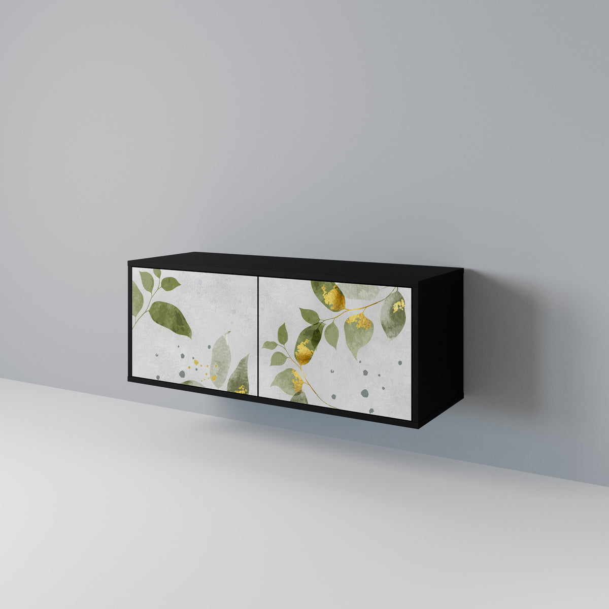 ELEGANT BOTANICS Kompakt TV-bänk med 2 dörrar