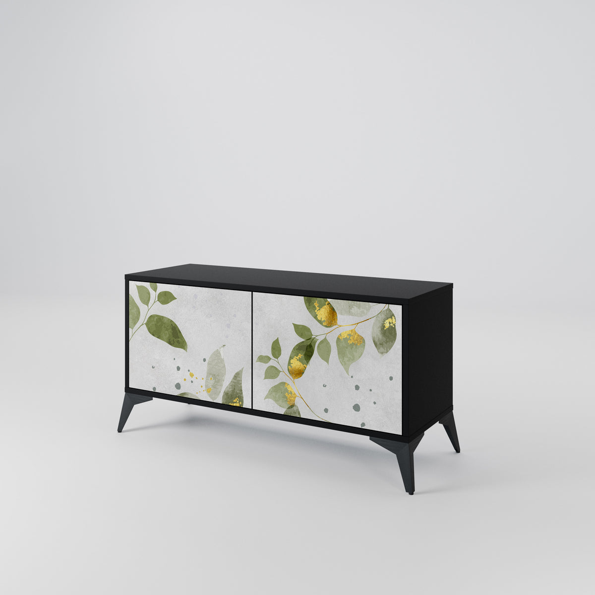 ELEGANT BOTANICS Kompakt TV-bänk med 2 dörrar