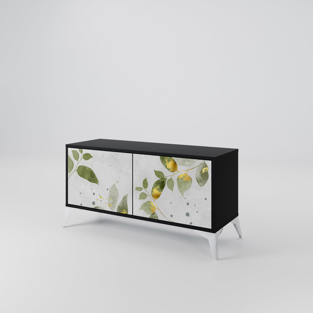 ELEGANT BOTANICS Kompakt TV-bänk med 2 dörrar
