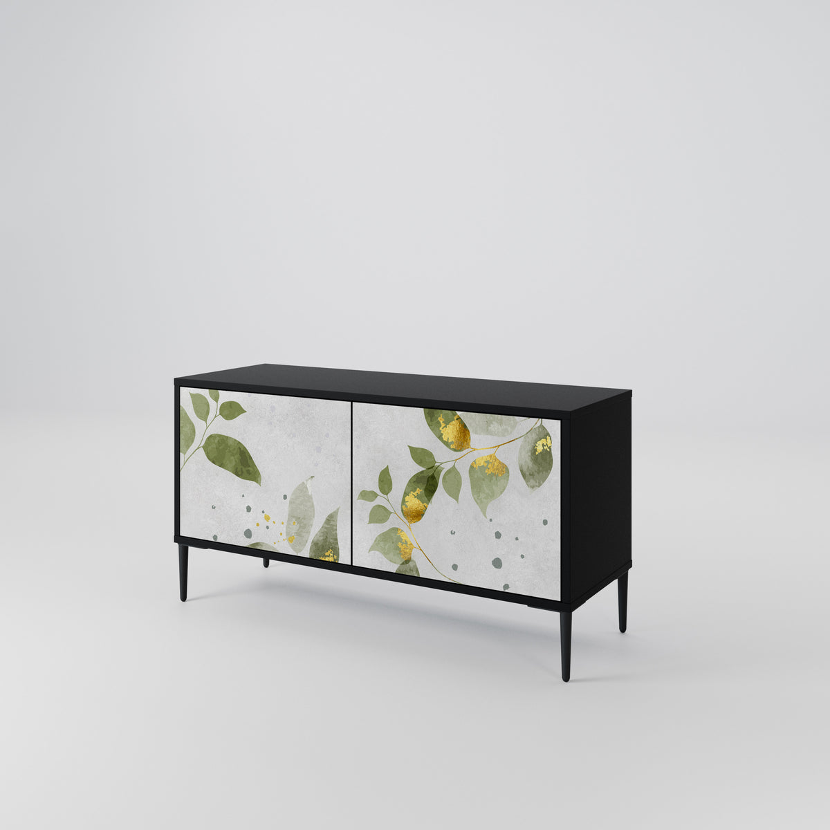 ELEGANT BOTANICS Kompakt TV-bänk med 2 dörrar