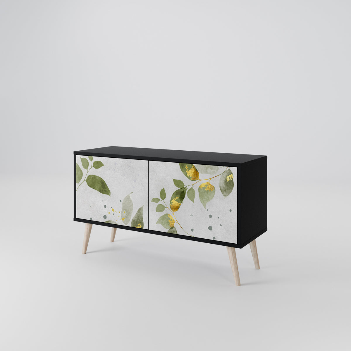 ELEGANT BOTANICS Kompakt TV-bänk med 2 dörrar