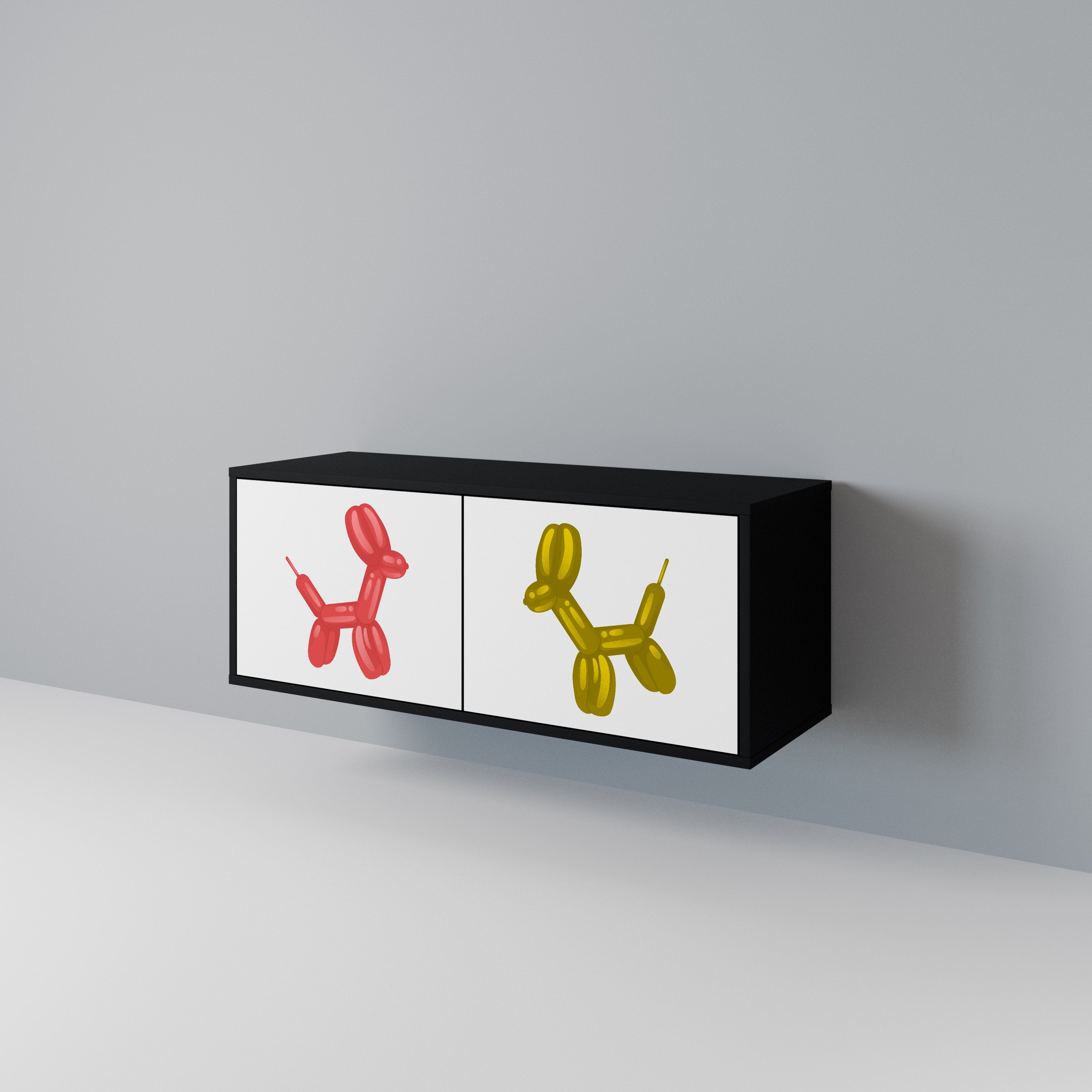 CHILDHOOD MEMORY Compact 2-Door TV Cabinet