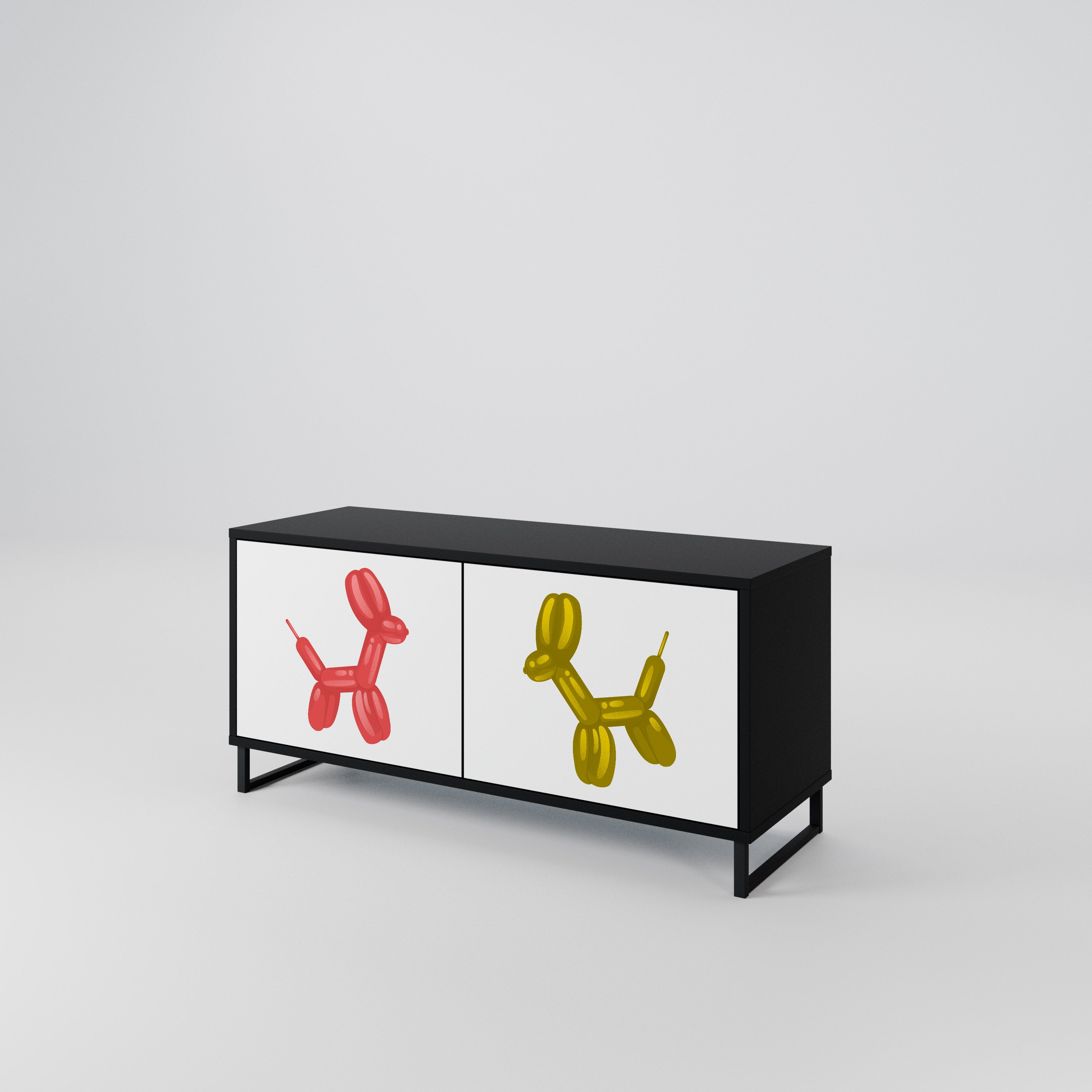 CHILDHOOD MEMORY Compact 2-Door TV Cabinet