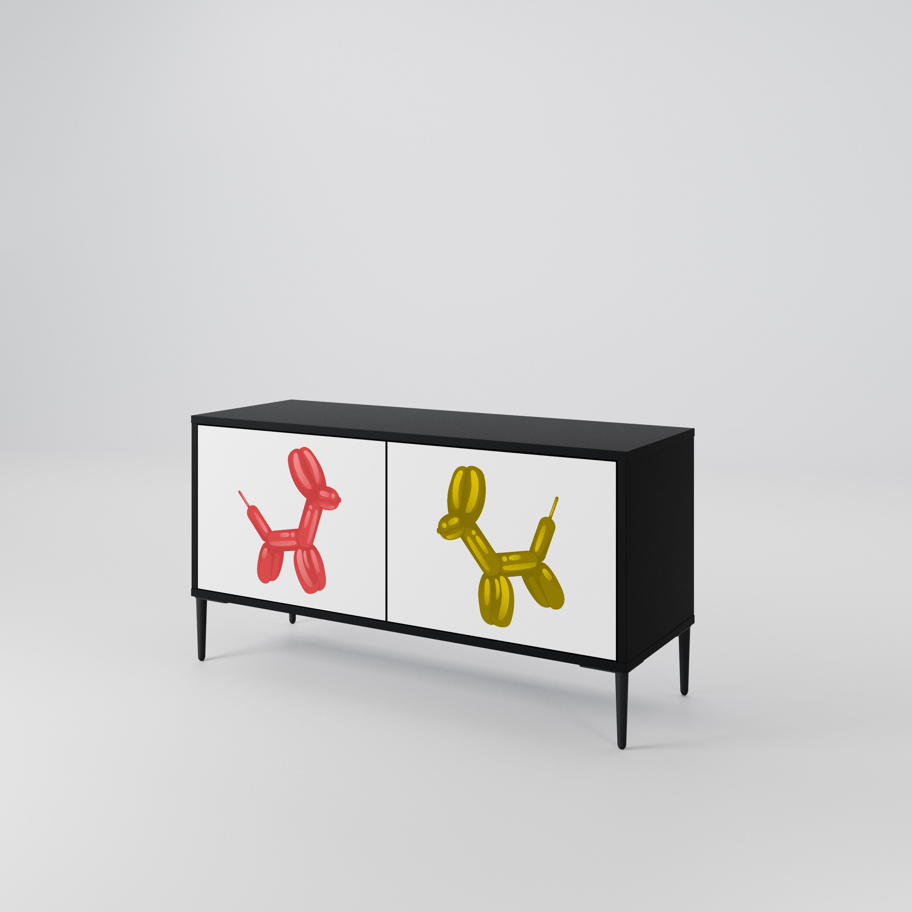 CHILDHOOD MEMORY Compact 2-Door TV Cabinet