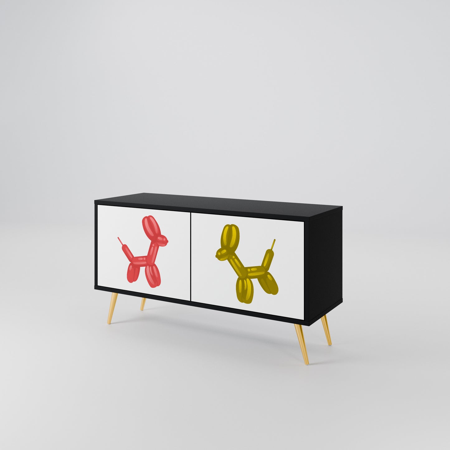 CHILDHOOD MEMORY Kompakt TV-bänk med 2 dörrar