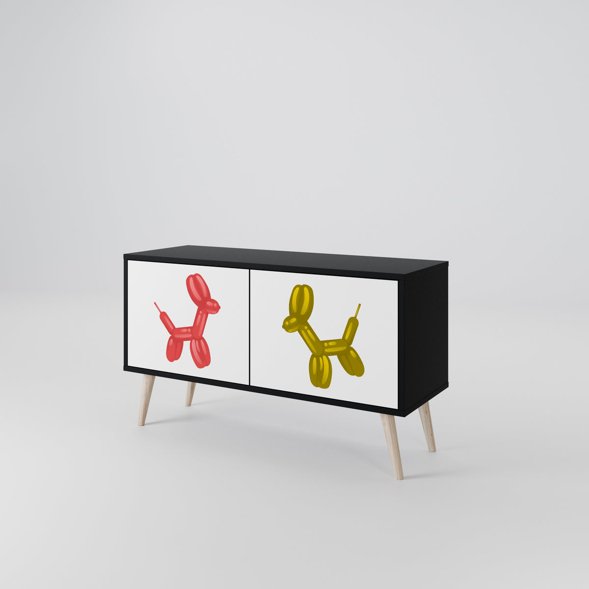 CHILDHOOD MEMORY Kompakt TV-bänk med 2 dörrar