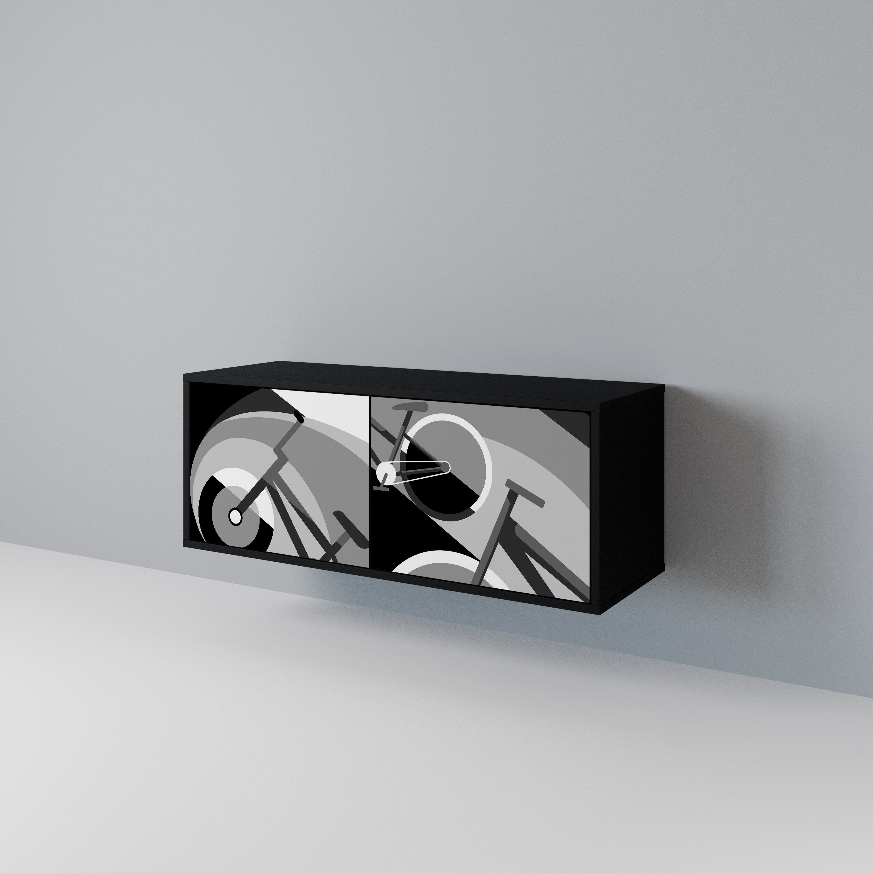 BIKE ENERGY Compact 2-Door TV Cabinet