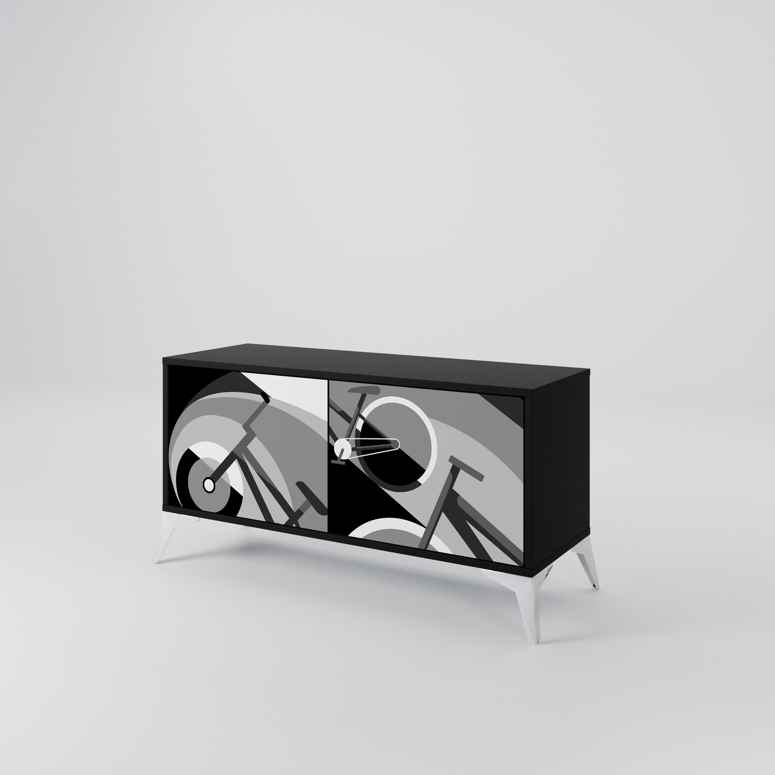 BIKE ENERGY Compact 2-Door TV Cabinet
