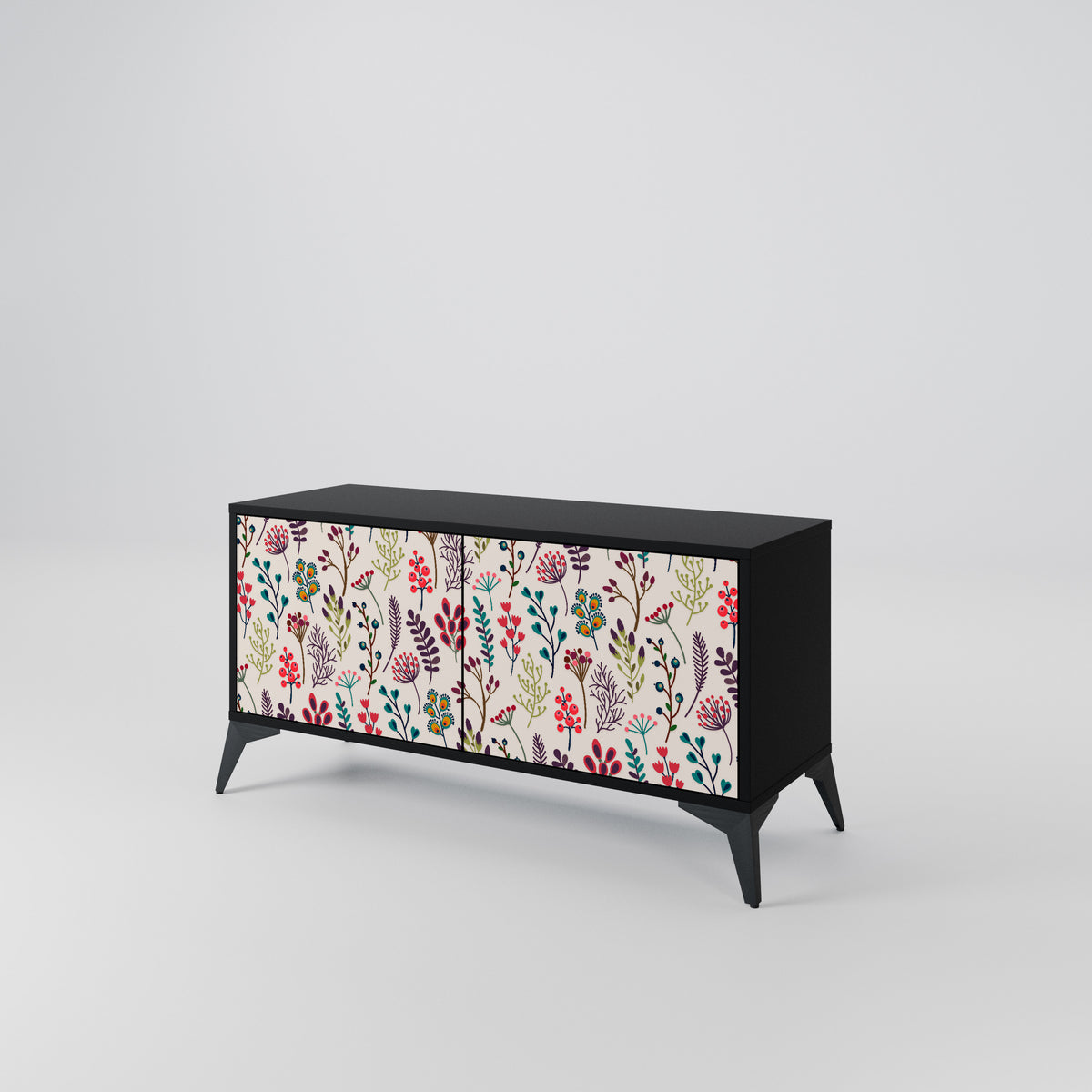 AUTUMN SUNDRIES Kompakt TV-bänk med 2 dörrar