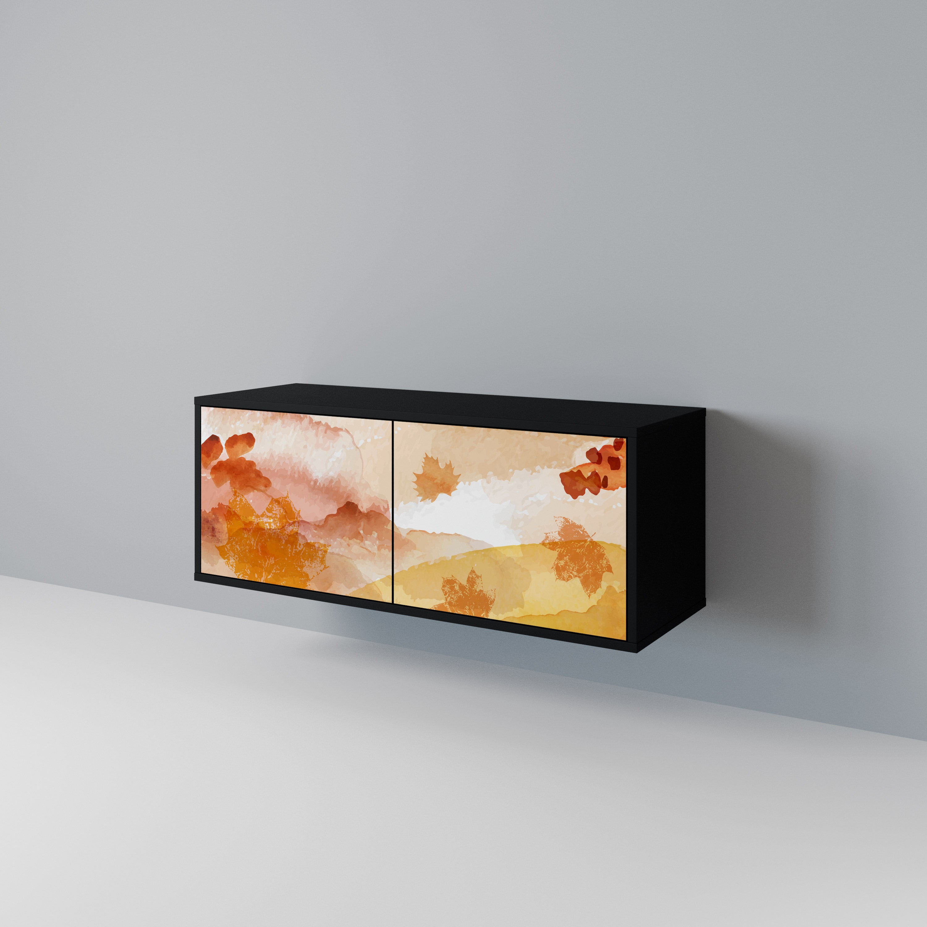 TRACES OF AUTUMN Compact 2-Door TV Cabinet