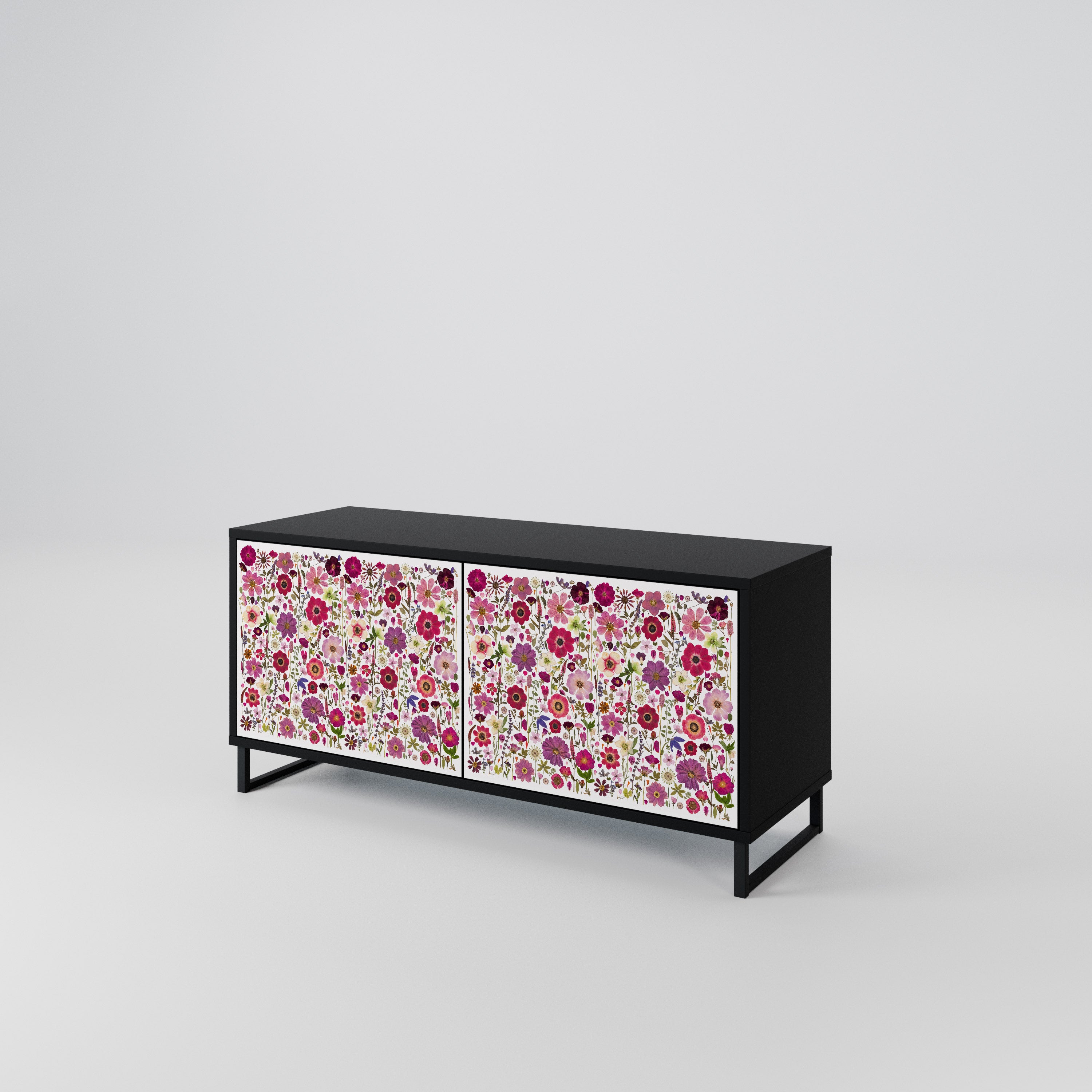 PETAL GARDEN Compact 2-Door TV Cabinet