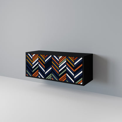 VIBRANT PATCHWORK Kompakt TV-bänk med 2 dörrar