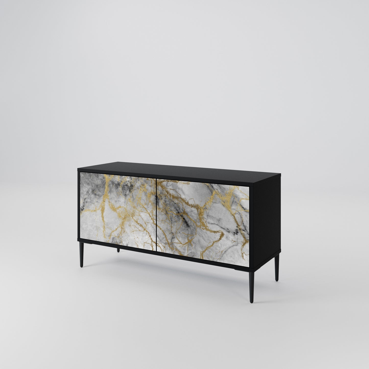 TIMELESS GLIDE Kompakt TV-bänk med 2 dörrar
