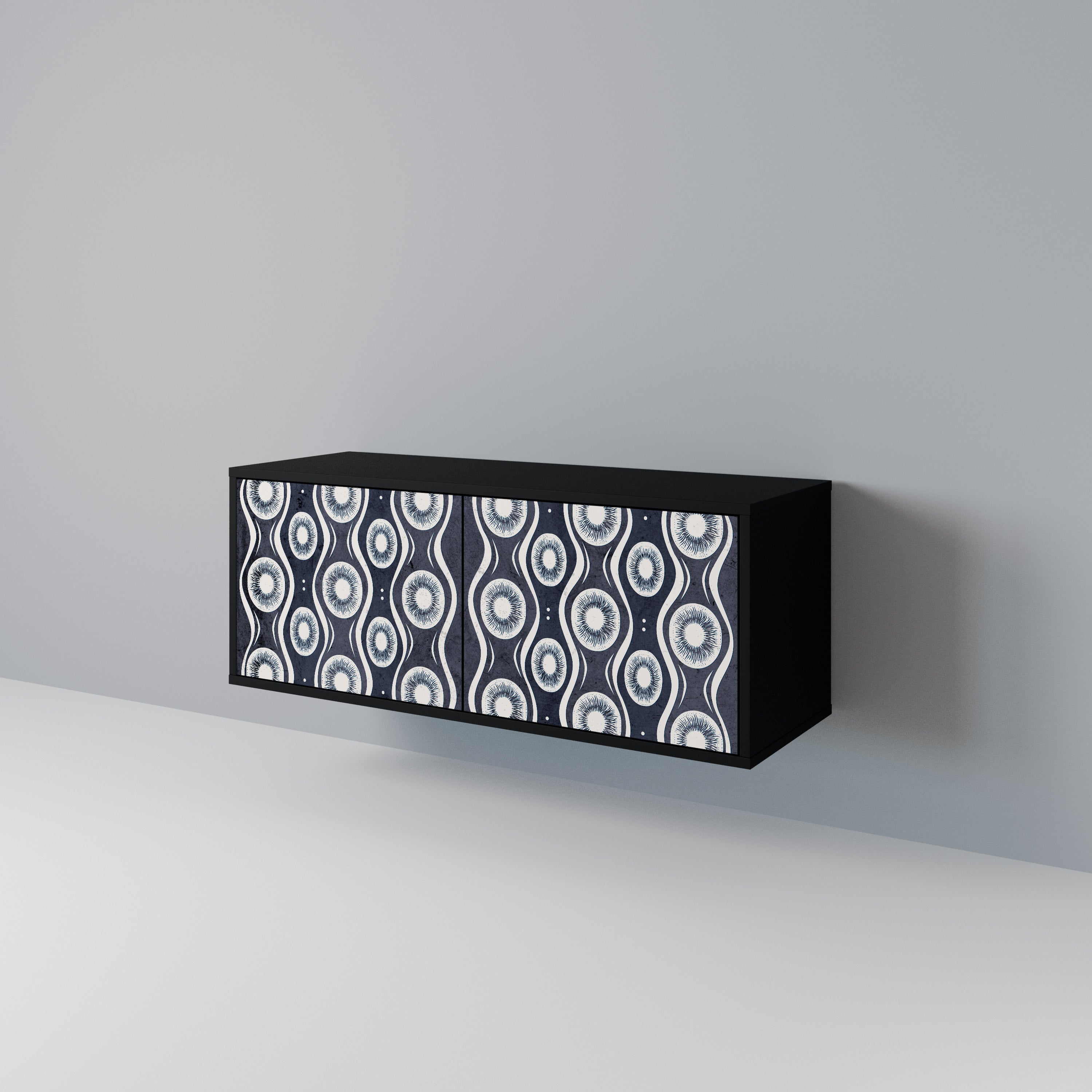 GRAPHITE EYES Compact 2-Door TV Cabinet