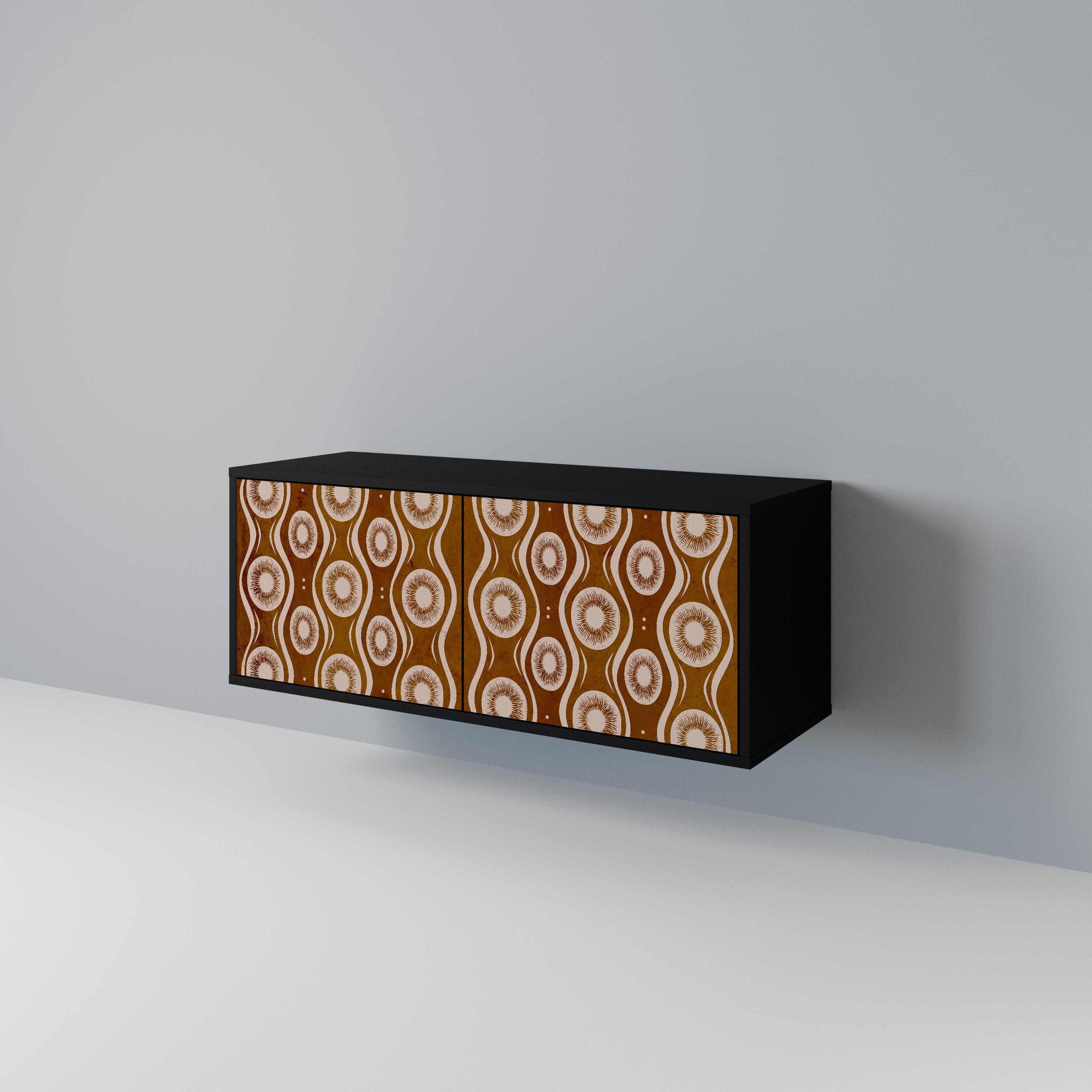 BROWN EYES Compact 2-Door TV Cabinet