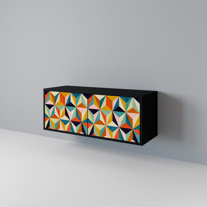 TESSELATE TREASURES Kompakt TV-bänk med 2 dörrar