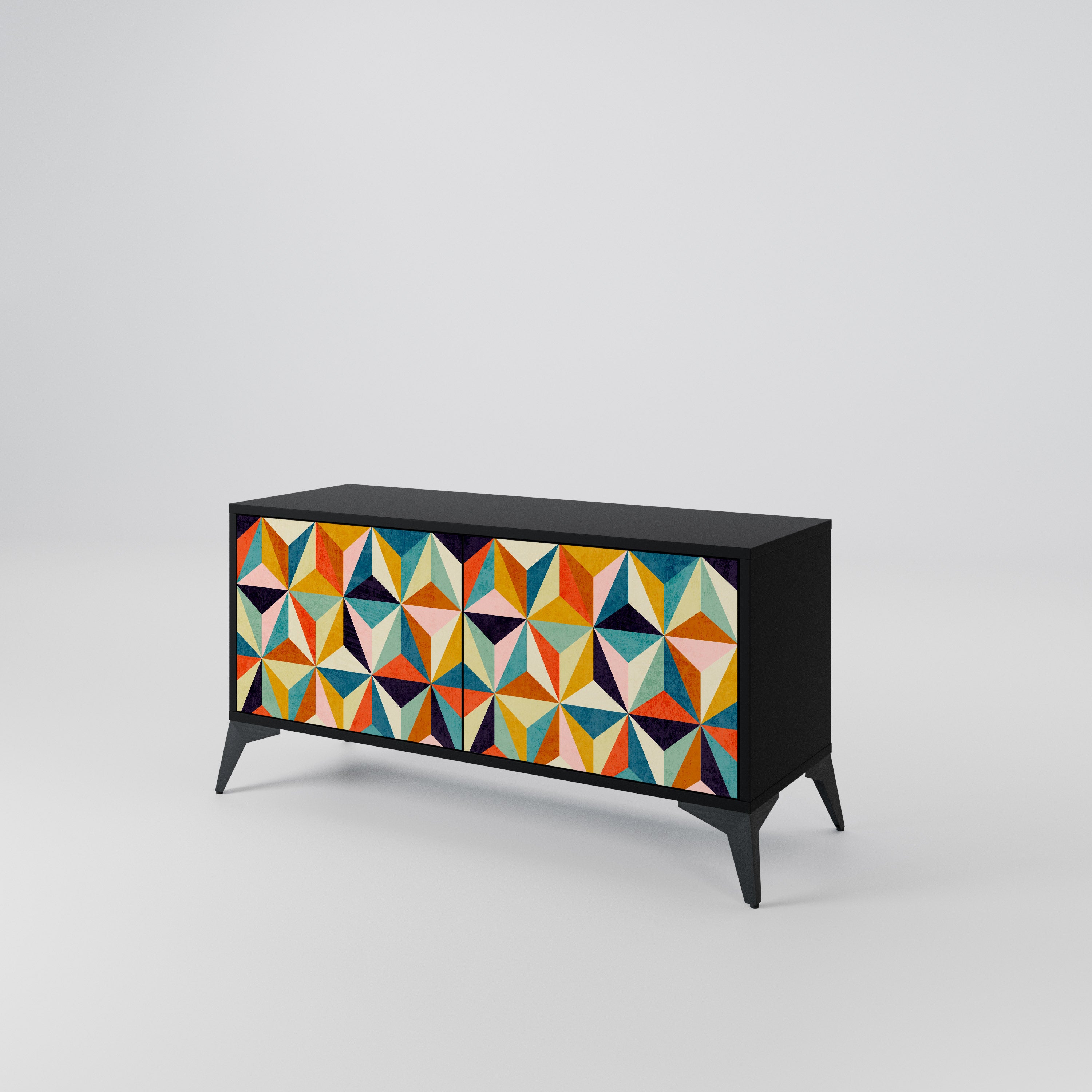 TESSELATE TREASURES Compact 2-Door TV Cabinet