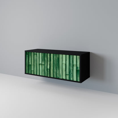 NATURAL GREEN Kompakt TV-bänk med 2 dörrar