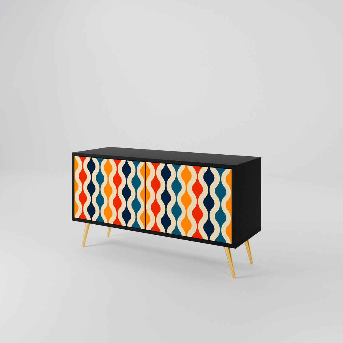 COLORFUL NOSTALGIA Compact 2-Door TV Cabinet