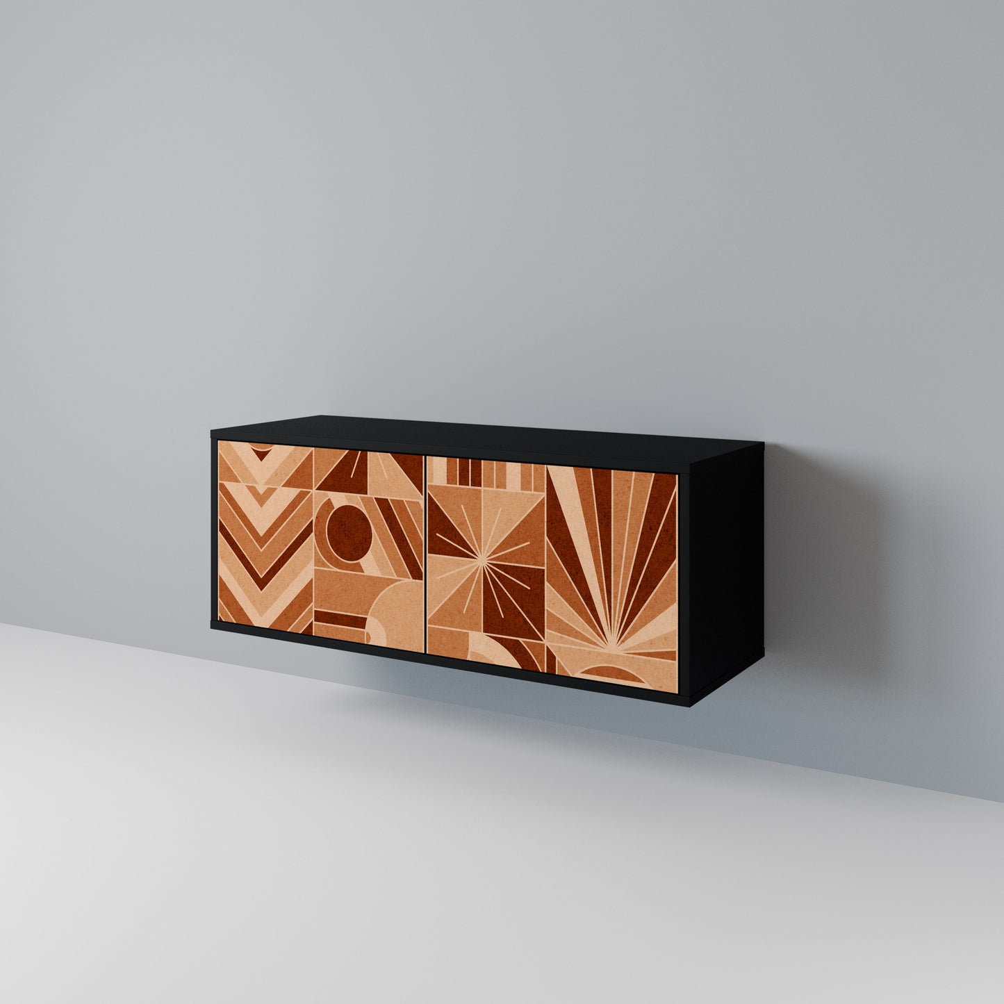 PRISM MOSAIC Kompakt TV-bänk med 2 dörrar