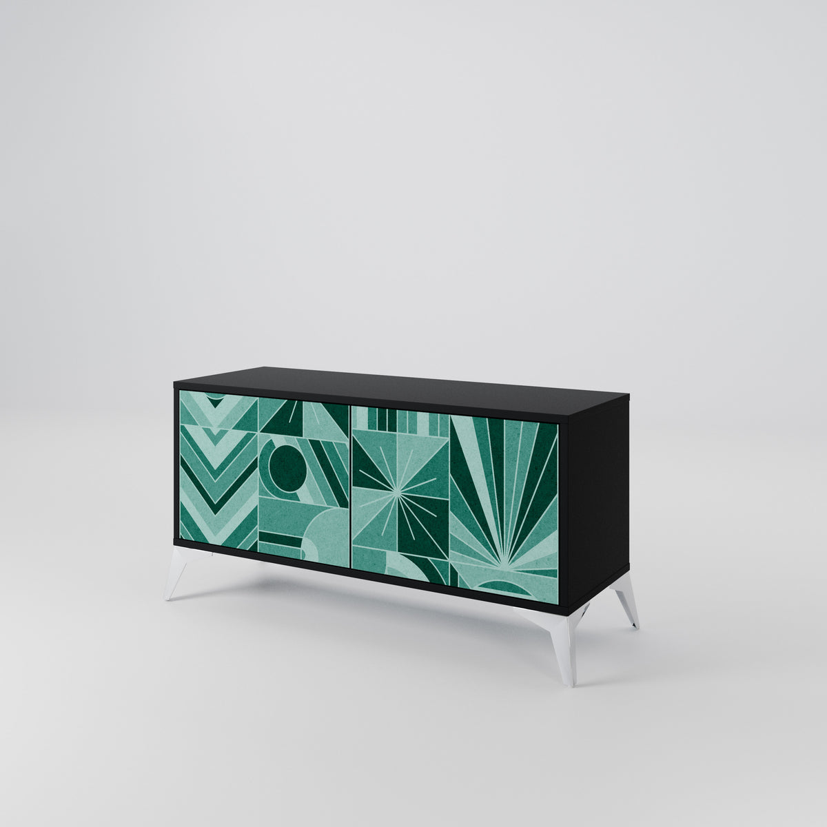 HARMONIC GRID Compact 2-Door TV Cabinet